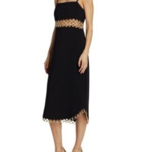 Alexis Elegant Black and Gold Women's Dress! practically new!